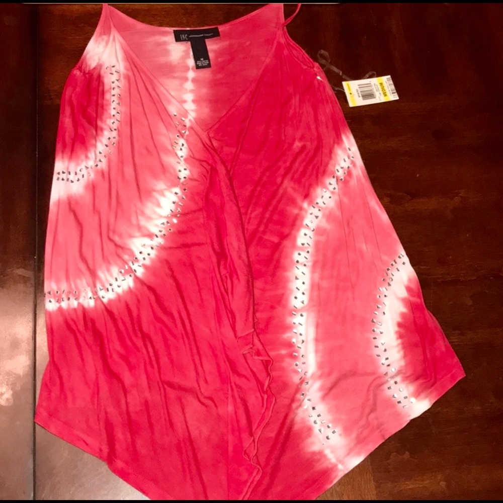 Exquisite Red INC top with silver embellishment ❤️